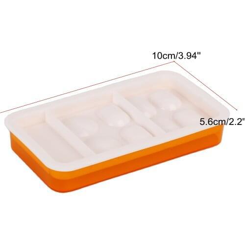 100pcs Dental Plastic Resin Shade Box Storage Case With Cover Orange+White Wholesale Price