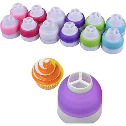 2pcs Icing Piping Bag Nozzle Converter Durable Cream Coupler Pastry Nozzles Adaptor Cup Cake Baking Decorating Tools