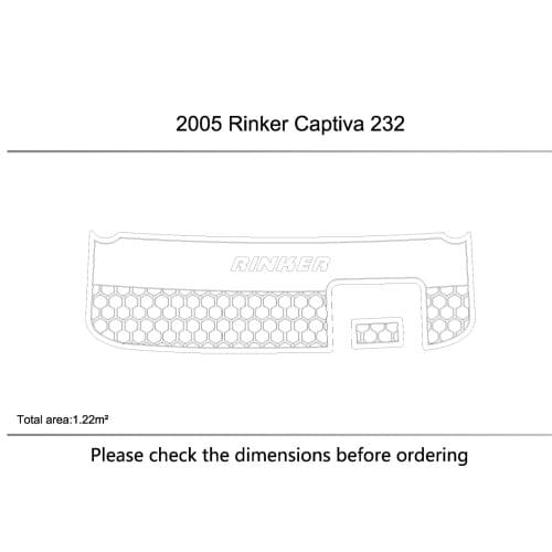 2005 Rinker Captiva 232 swimming platform MAT Pads 1/4" 6mm EVA Teak Decking