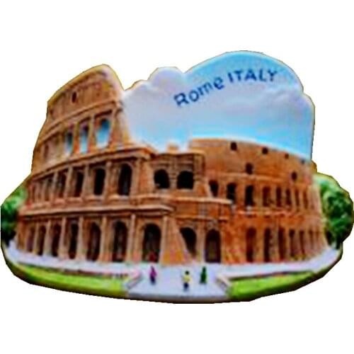 The Colosseum In Rome Hand-Painted Aromatherapy 3D Fridge Magnets Italy Travel Souvenirs Refrigerator Magnetic Sticker