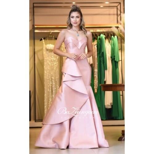 BAZIIINGAAA Luxury 2020 Party Elegant Woman Evening Gown Plus Size Slim Printed Long Evening Dresses Suitable for Formal Parties