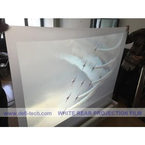 DfLabs 7 square meter ( 1.524m* 4.67 m ) white /milk white color rear projection film/foil / LOW-COST