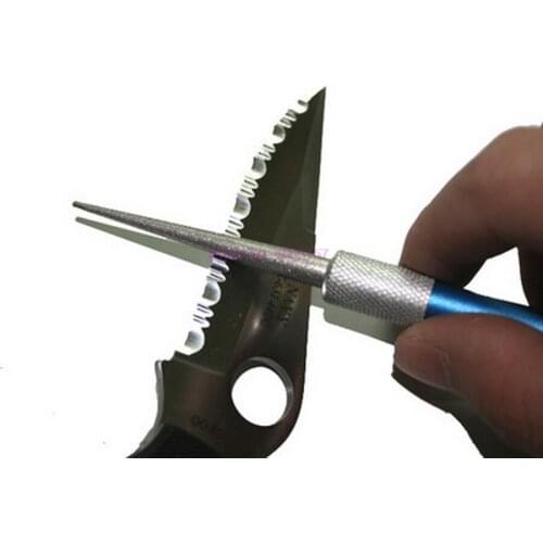 By dhl or ems 100pcs new Convenient Multifunctional Outdoor Sharp Stone Portable Pen Diamond Knife Sharpening Stick