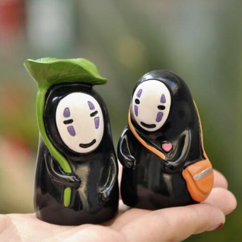 Studio Ghibli Spirited Away No Face Man Figures Toys DIY Decor Miyazaki Hayao Swing No Face Man Action Figure Model Toy Figures