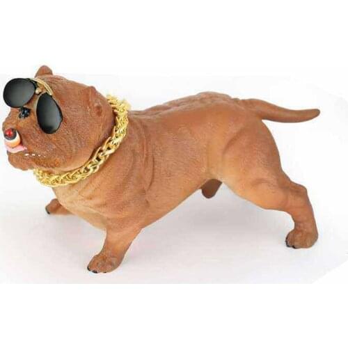 HOT Bully Pitbull Dog Car Interior Decoration Dashboard Ornament Fashion Funny Cute Home Decoration Auto Accessories No Base