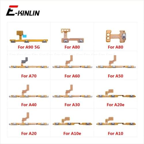 Power On Off Button Volume Switch Key Control Flex Cable Ribbon For Samsung Galaxy A80 A70 A60 A50 A40 A30 A10 M30s M10s