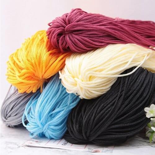 200meter 3mm nylon cord Macrame thread Chinese knot Hand Knit bag Hat Bracelet Necklace rope DIY Braided String beading line