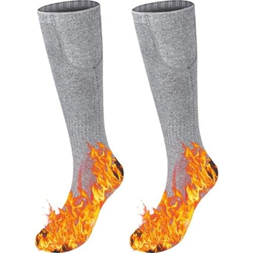 3.7V Heated Socks Foot Warmers for Men And Women, Electric Heating Socks, Washable Battery Heated Socks for Winter Skiing