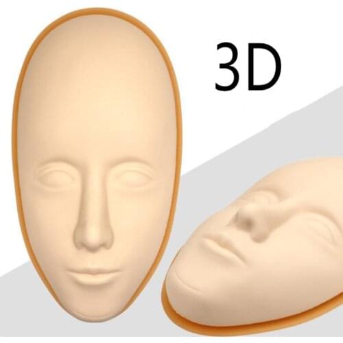 New 3D Silicone Permanent Makeup Tattoo Training Practice Fake Skin Blank Eye Lips Face For Tattoo Beginner