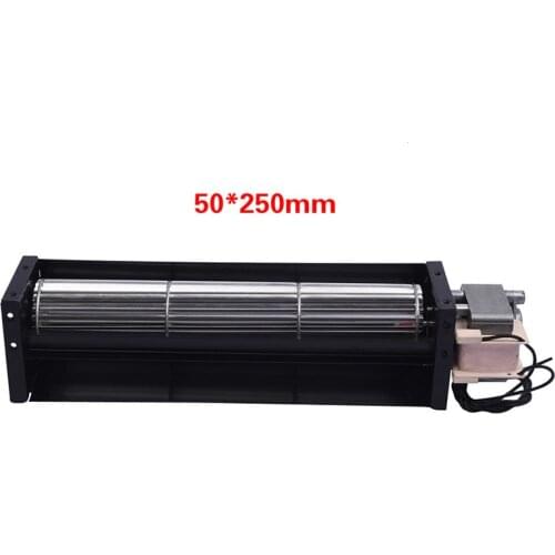 Cooling cross flow fan AC220V blade diameter 50*250mm/50*420mm/50*350mm crossflow fan for heater fireplace