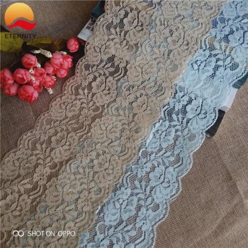 H615cm Wholesale Floral Patterns Elastic Soft Mesh Eyes Nylon Spandex Lace Decorative Fabrics For Ling E1810 Erie Dresses