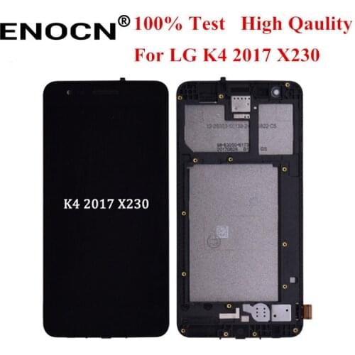 ORIGINAL For LG K4 2017 X230 LCD Display Touch Screen Digitizer with Frame Assembly or LCD No Frame