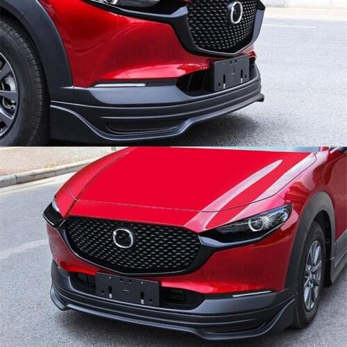 CEYUSOT FOR Mazda CX-30 Body Kit Front Bumper Anterior Lip 2020 Year ABS Front Bumper Black Trim Cover Accessories Mazda CX30
