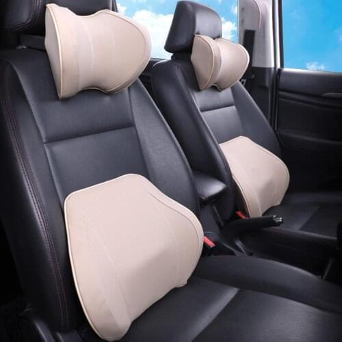Car Seat Head Neck Rest Auto Waist Rest Pillow Car-styling Neck Headrest Seat Headrest Lumbar Cushion Space Memory