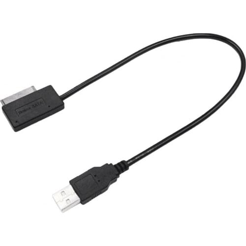 Mini Portable USB 2.0 High Speed Converter Cable Cord for 6p+7p SATA Notebook Second-generation Optical Drive