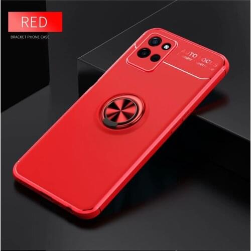 Shockproof Case For OPPO Realme C20 C21 V11 V15 5G V13 Cases Soft Silicone + Ring Stand Cover For Realme GT Case RMX3201