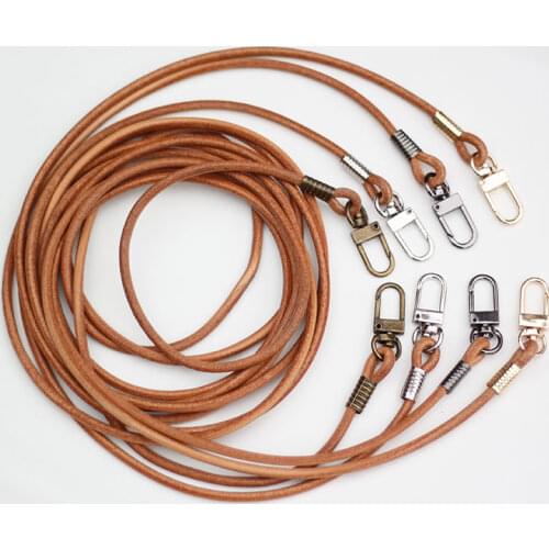 4mm Real Genuine Leather Cord Round Rope String with Buckle for Diy Bags Clothes Necklace Bracelet Jewelry Cord Handmade