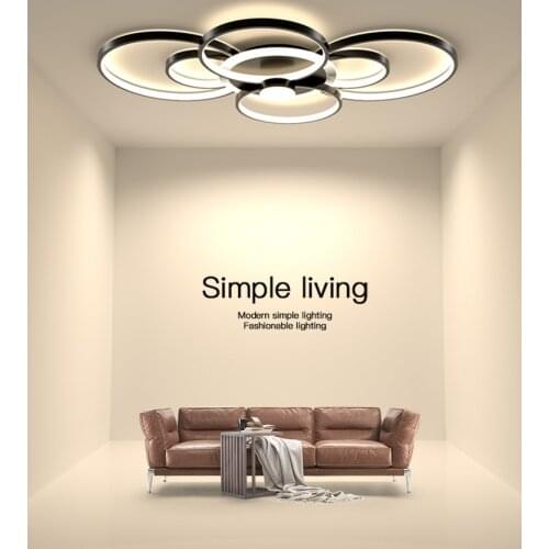 Modern Led Chandelier Lights For Living Room Bedroom Dimmable Remote Control Lampadario Luminaire Lustre Indoor Lamp Lighting