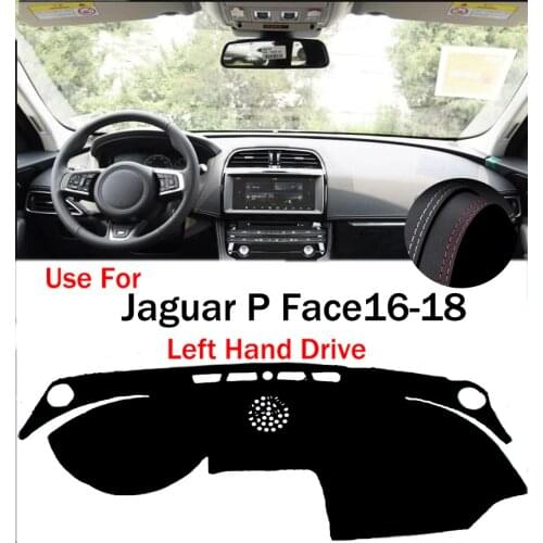 TAIJS Factory Anti cracking Classic Casual Leather Car Dashboard Cover For Jaguar P Face 2016 2017 2018 Left hand drive