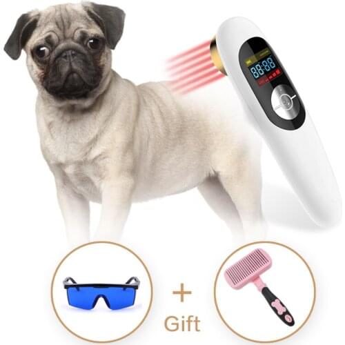 Cold Laser Pain Therapy Device for Knee, Shoulder, Back, Joint & Muscle Pain, Arthritic Pain, Sciatic Pain for pets with goggles