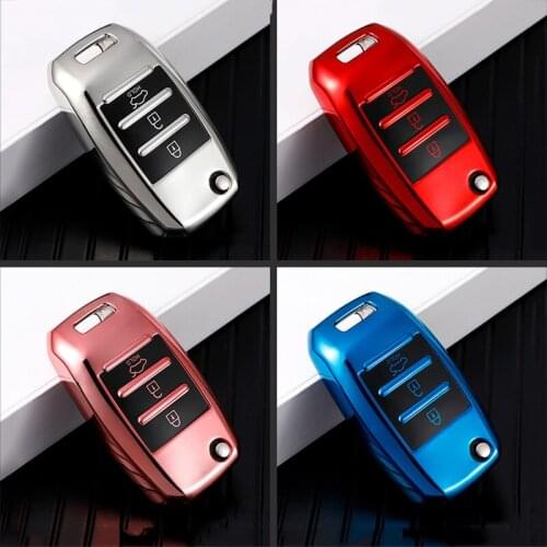 High Quality Car Tpu Key Case Cover For Kia Rio 3 K2 Ceed Cerato K3 Sportage 4 Pianto K5 Optima Sorento Forte Stinger 2017 2018