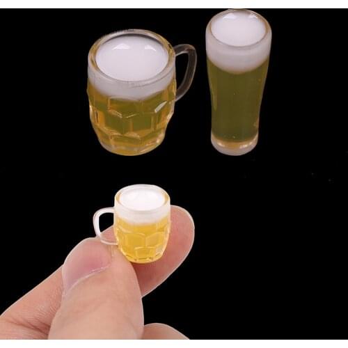 2/3/5Pcs Toys for Dollhouse 1/12 Miniature Scene Model Scale Dollhouse Accessories Mini Beer Cup Mug Kid Toy