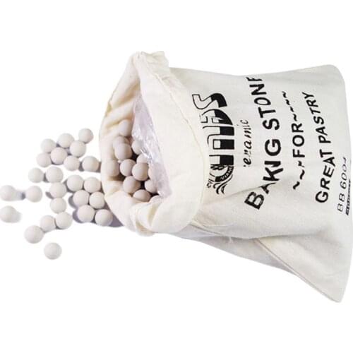 500g Cordierite Pie Baking Beans Beads Press Stone Weights with Storage Bag High Temperature