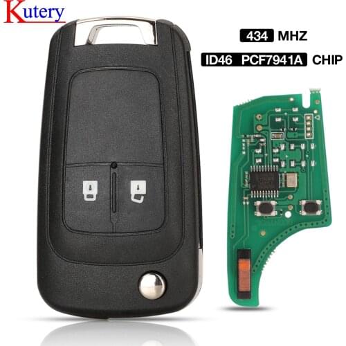Kutery 5PCS G4 -AM433TX Vehicle Remote Key Suit For Opel /Vauxhall Corsa D Suit (2007 +,Meriva 2010 + With PCF7941 Chip)