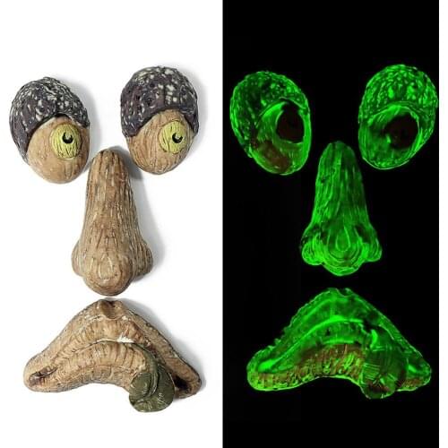 Funny Tree Face Decor Garden Decor Latex Tree Hugger Art Glow In The Dark For Easter Outdoor Creative Props Garden Accessories