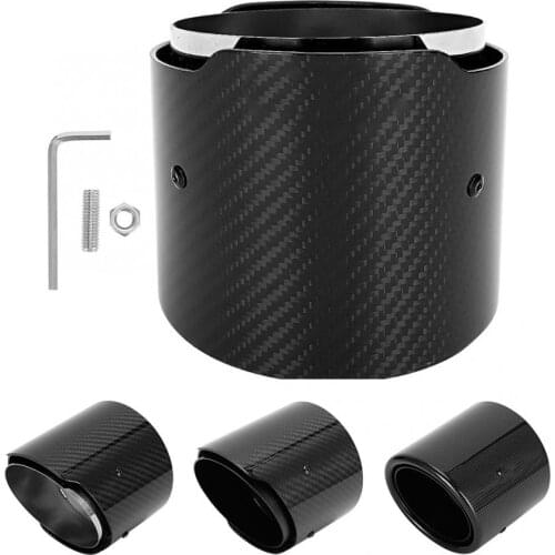 54mm-114mm Tail Throat Exhaust Pipe Tip Modification Fit for Suzuki New SWIFT Sports 2018 2019 2020 Muffler Car Carbon Fiber