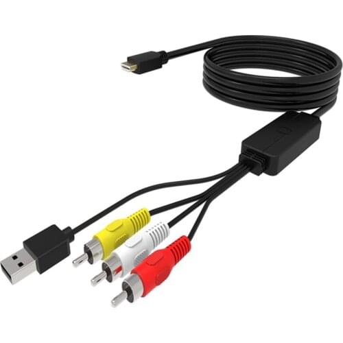HDMI-compatible Male/Female to 3 RCA Audio Video Cable 1080P HDTV to 3RCA AV Adapter Support NTSC PAL for PS3 TV XBOX PC DV Cord
