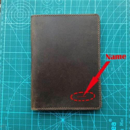 Cowhide genuine leather Passport Cover Genuine Leather Passport Holder Full Grain Leather Passport