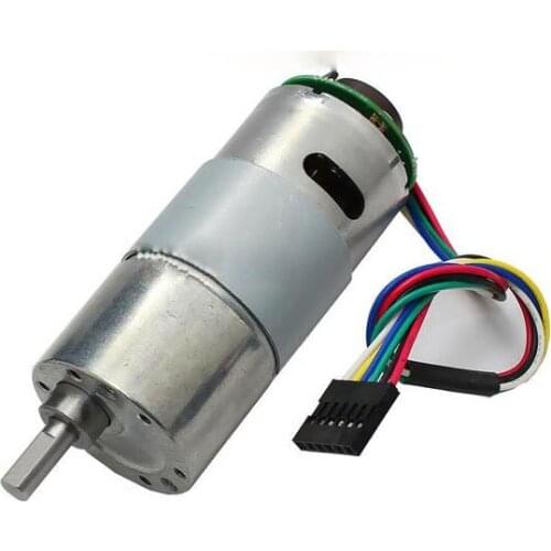 Encoder deceleration DC motor, 37GB-545 high torque, with encoder motor, slow motor 6V-24V