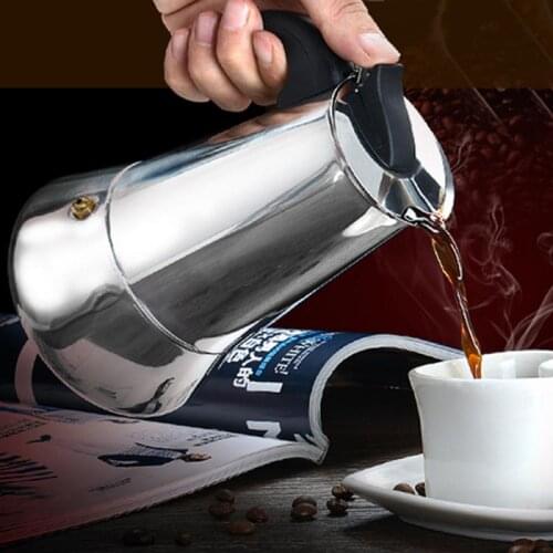 100ml/200ml/300ml/450ml/600ml Coffee Makers Italian Top Moka Espresso Cafeteira Expresso Percolator Stovetop Coffee Maker Pot