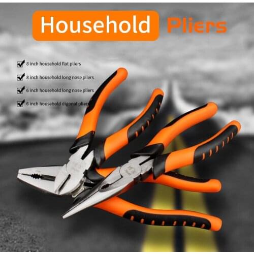 Long Nose/ Flat Nose/ Diagonal Wire Cutters Cable Stripping Pliers lengthen Stripper High Carbon Steel Electrical Hand Tool