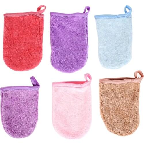 Reusable Microfiber Facial Cloth Face Towel Makeup Remover Cleansing Glove Tool Beauty Face Care Towel Dropship 13*10 cm 5 Color