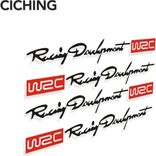 4pcs/set Car-styling WRC Logo Door Handle Reflective Stickers for Lada Priora Sedan sport Kalina Granta Vesta X-Ray XRay