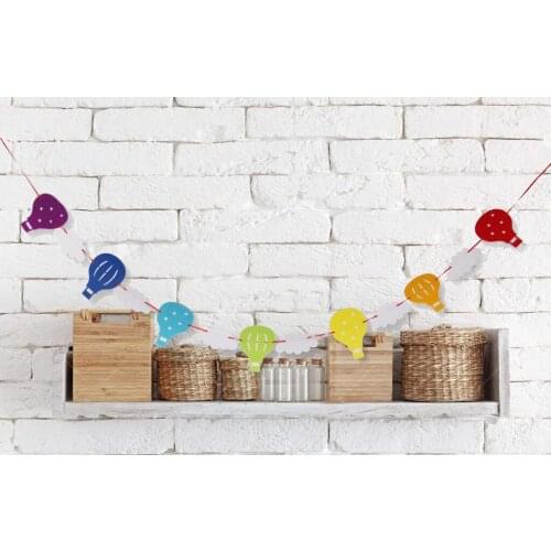 New 7 Color Balloons 6 Clouds Pattern Felt Mobiles Adornment Home DIY Decor Girls Night Out Accessories Wedding Party Supplies