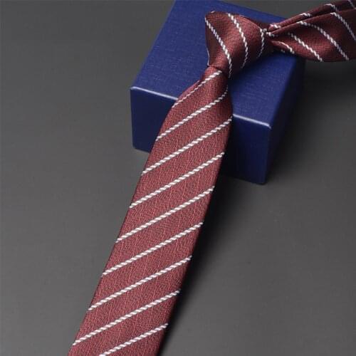Brand New Classical Red Tie For Men Business Work Necktie High Quality Groom Wedding Party Fashion Casual Striped Cravate