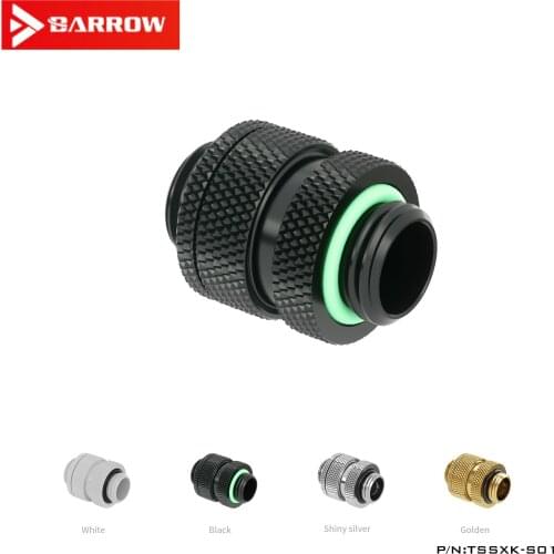 Barrow Gold White Black Silver Gold G1 / 4 Male to Male Rotary Connectors / Extender (16-22mm) PC water cooling system TSSXK-S01
