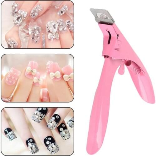 Professional Multicolor Purple Stainless Steel Edge Nail Clipper Manicure Acrylic UV Gel False Tips Nail Cutter