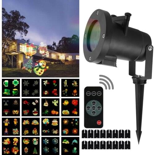 Christmas Moving LED Snowflake Laser Light Projector Snowflake Spotlight Christmas atmosphere holiday family party special lamp