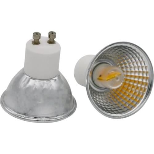 Dimmable 5W COB led Spotlight MR16 GU10 Spotlight Bulb 110V 220V LED GU5.3 1511 COB Halogen Replace lamp Ampoule 6pcs