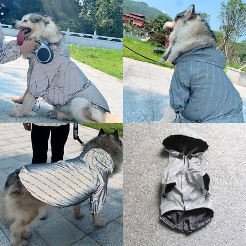 Reflective Dog Coat Jacket Winter Dog Clothes Poodle Bichon Corgi Samoyed Golden Retriever Big Dog Clothing Large Pet Outfit