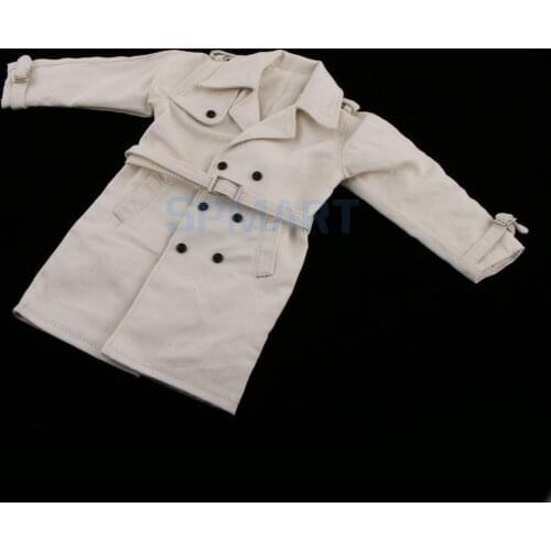 1/6 Scale Trench Coat Windcoat Outerwear Long Jacket Overcoat Clothing for 12'' Male Action Figure Accessories