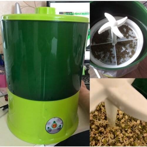 Intelligent 1.5L Three Layers Bean Sproutss Machine Automatic DIY Housemade Sprout Green Seeds Growing 220V 20W 26x35cm