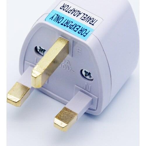 Universal 3Pin UK HK AC Travel Power Plug US/EU/AU To UK/HK 3 Pin Socket Convert Converter Plug Adapter for Travel Use