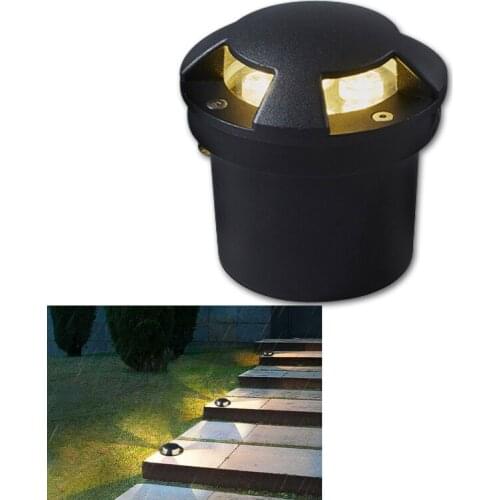 Waterproof IP68 LED Underground Lamp Outdoor Garden 1/2/3/4 Side 3W5W Embedded Floor Buried Spot Yard Path Landscape Deck Lights