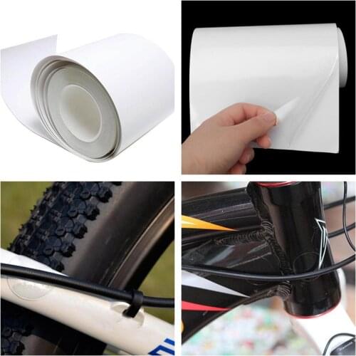 Bike Bicycle Frame Protection Stickers Tape 1M Bike Bicycle Frame Protector Clear Wear Surface Transparent Tape Film Tools