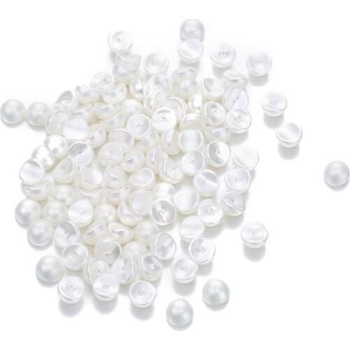 1000 pcs Concave Curved Half-Pearl Gold and Silver 3D Nail Art Pearl Rhinestones Beads tions DIY Nails Accessories Nail Studs